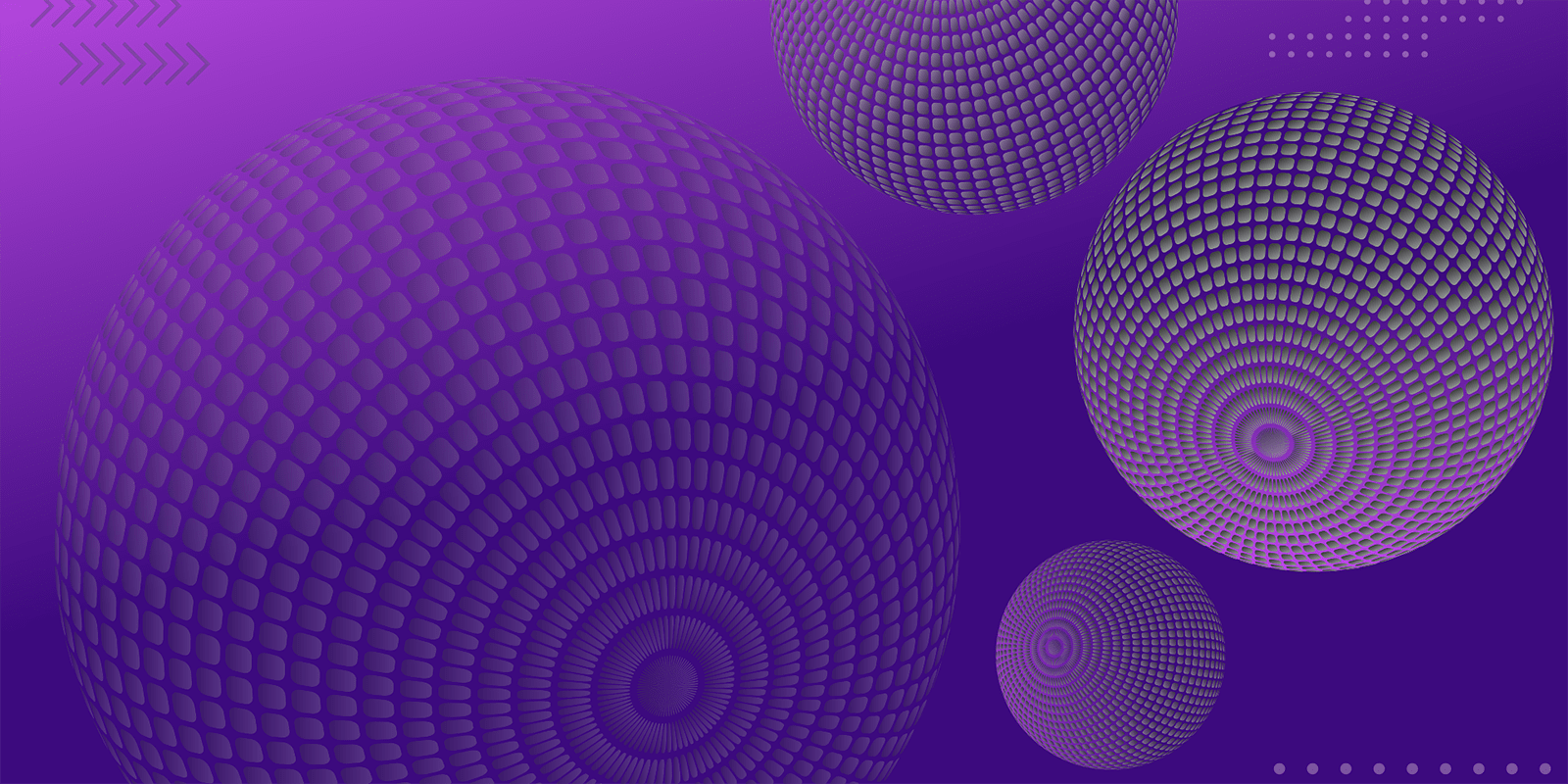 Abstract flowing wave design with layered ribbons in pink, teal, and orange gradients over a purple background.